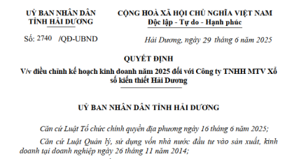 Điều chỉnh kế hoạch kinh doanh năm 2025