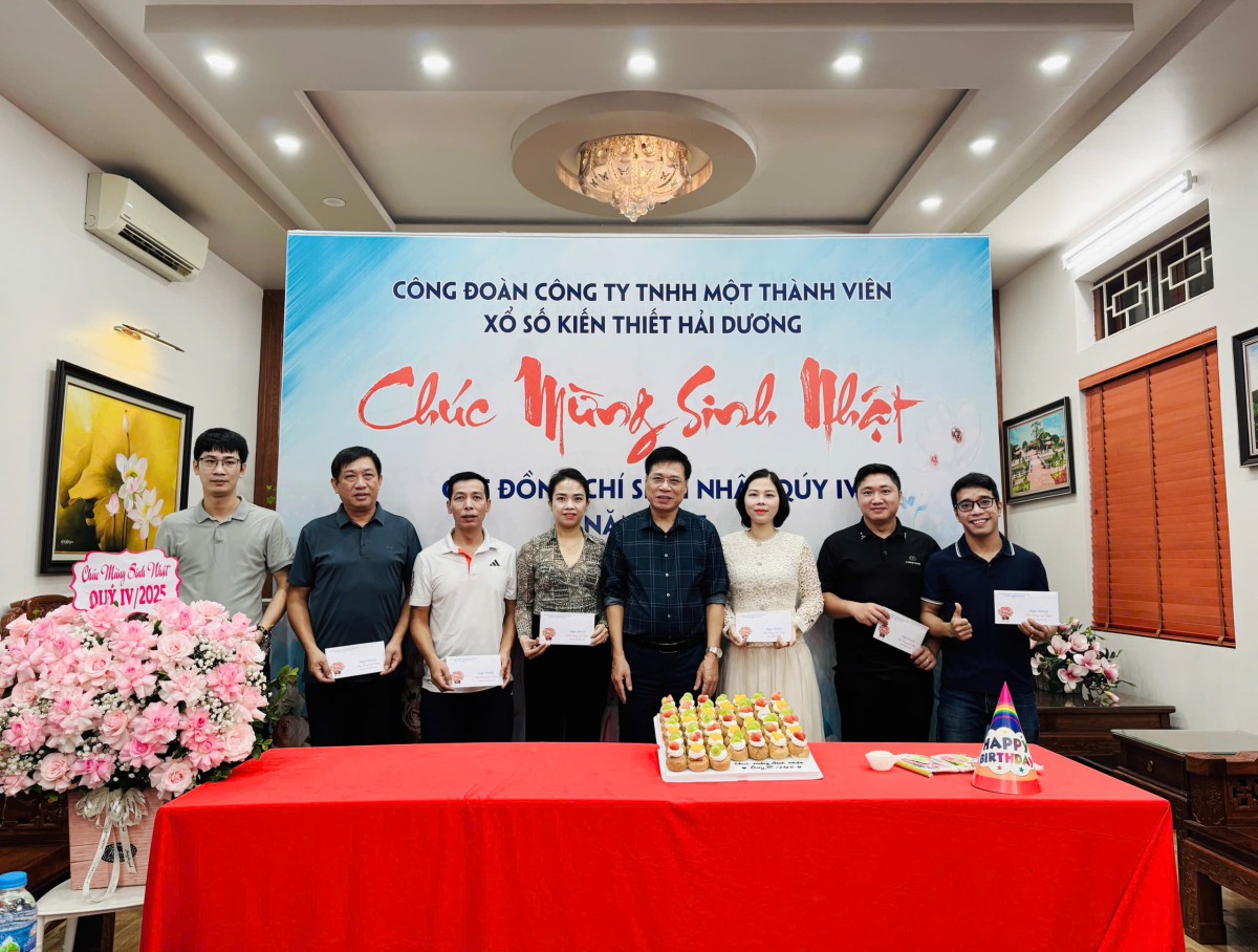 Chúc mừng sinh nhật thành viên Quý 4/2025